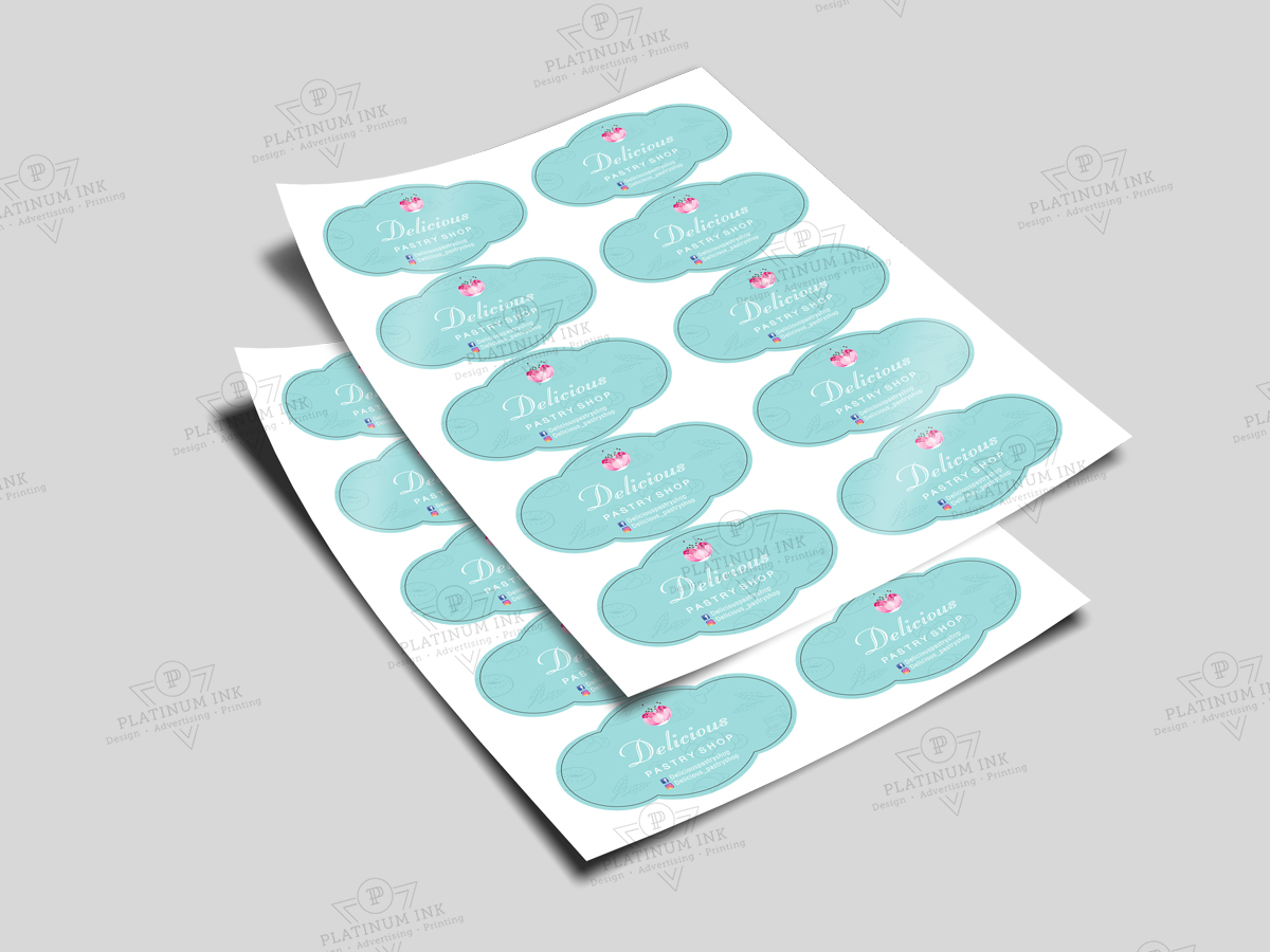 kiss cut sticker sheet printing